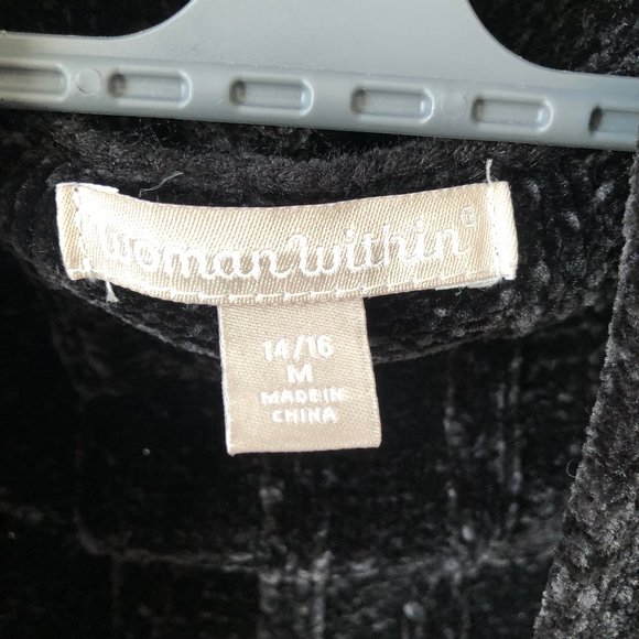 Woman Within Black Sweater - Picture 2 of 4